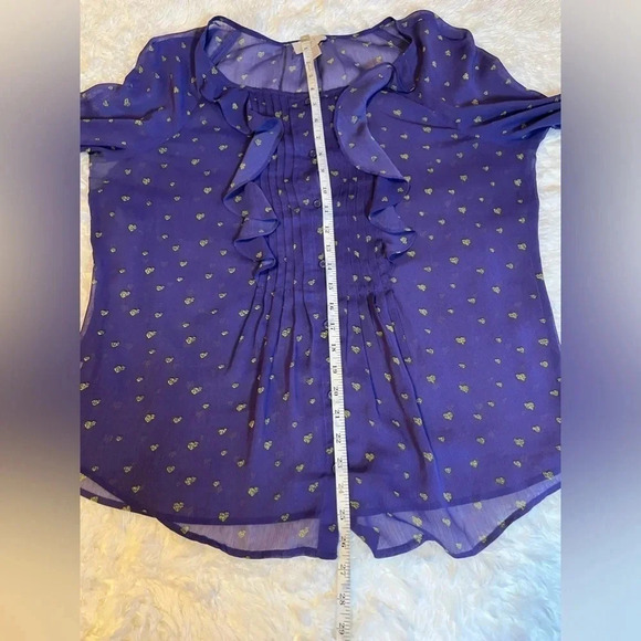 LOFT Ruffle Front Blouse - Picture 4 of 7